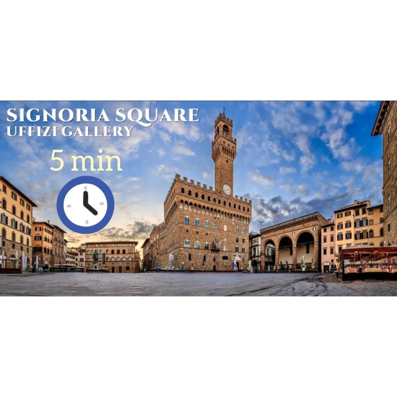 5 Min Dagli Uffizi Suite Wifi Confort Флоренция Экстерьер фото